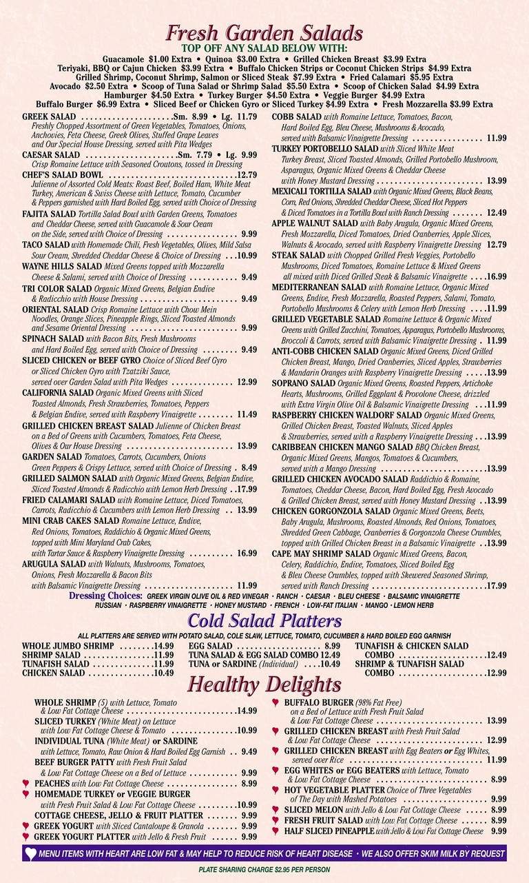 Wayne Hills Diner - Wayne, NJ menu_pic