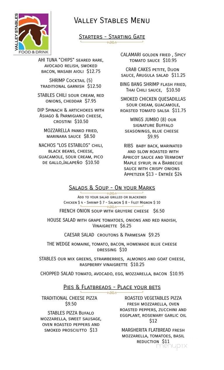 Valley Pub Inc - Oakland, NJ menu_pic