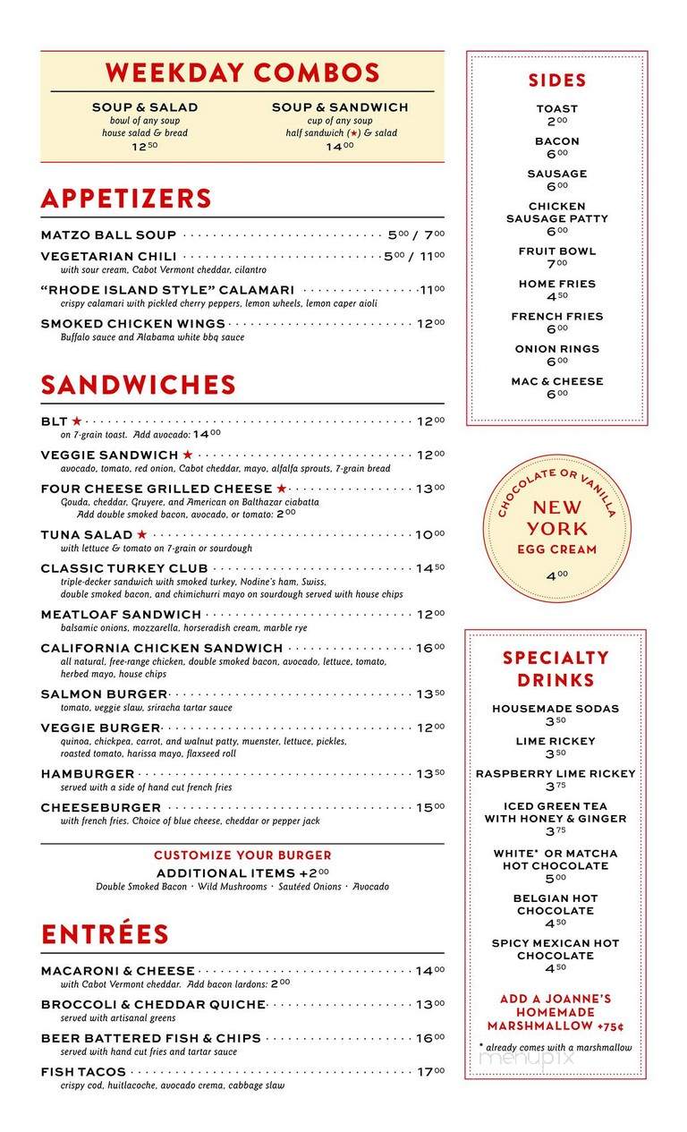 Raymond's - Montclair, NJ menu_pic