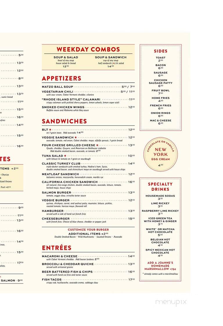 Raymond's - Montclair, NJ menu_pic