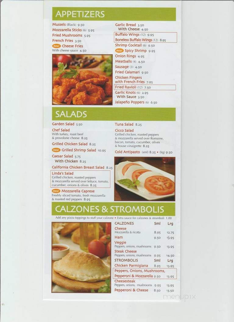 Linda's Pizzeria & Italian - Forked River, NJ menu_pic