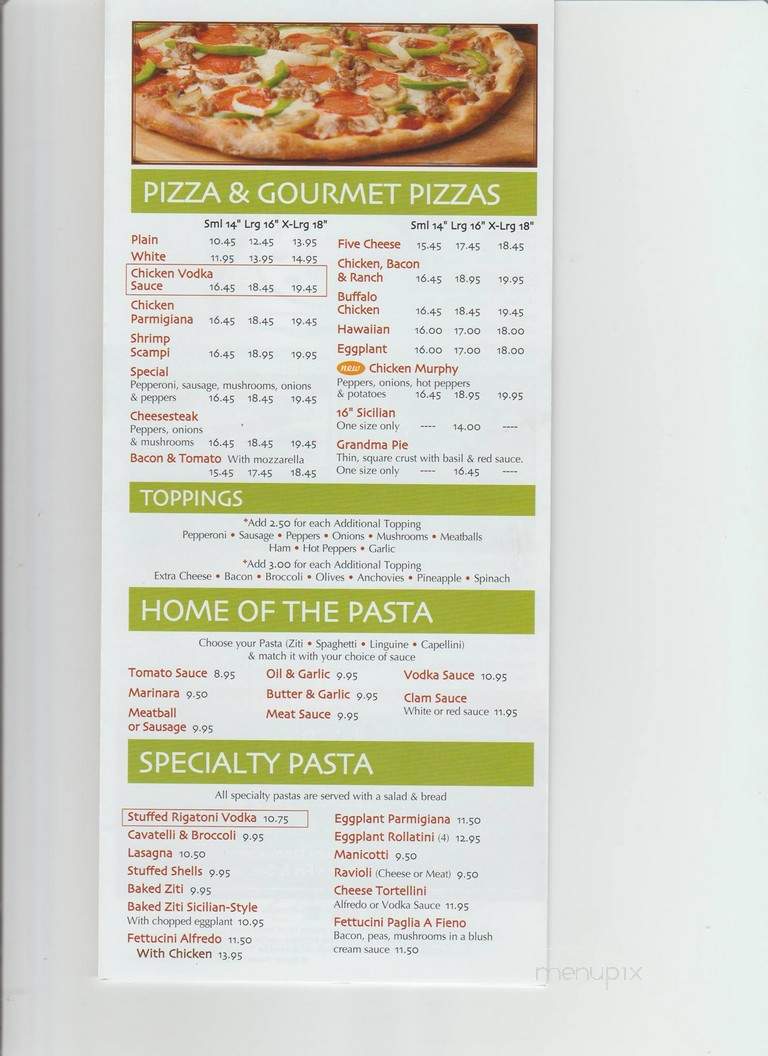 Linda's Pizzeria & Italian - Forked River, NJ menu_pic
