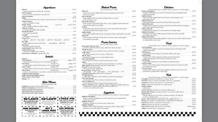 Ippolito's Cucina Italina - Lakewood, NJ menu_pic