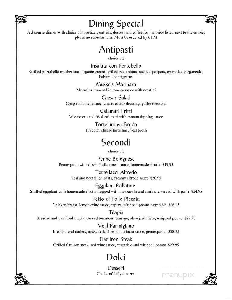 La Spiaggia Restaurant - Ship Bottom, NJ menu_pic