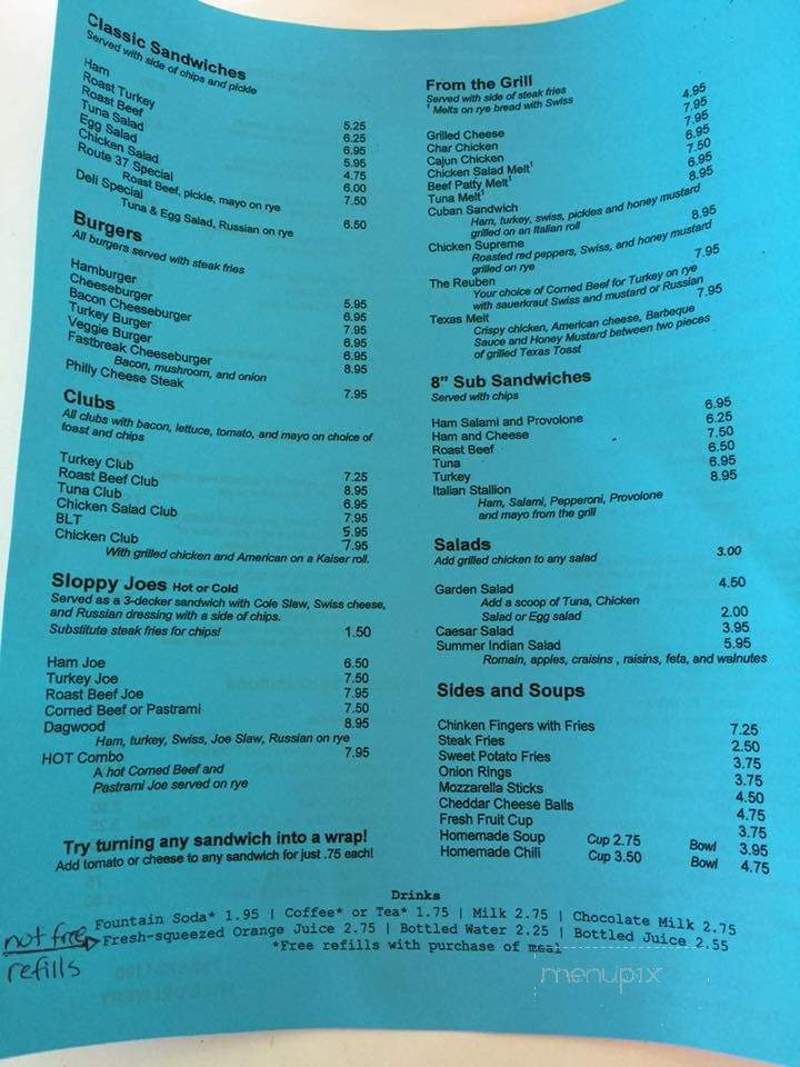 Cindy's Fastbreak - Toms River, NJ menu_pic