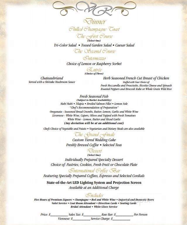 Valley Regency - Clifton, NJ menu_pic