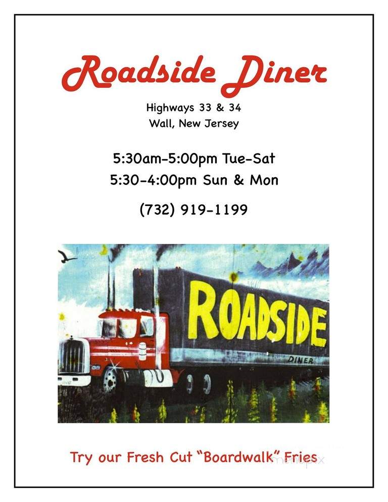 Road Side Diner - Wall, NJ menu_pic