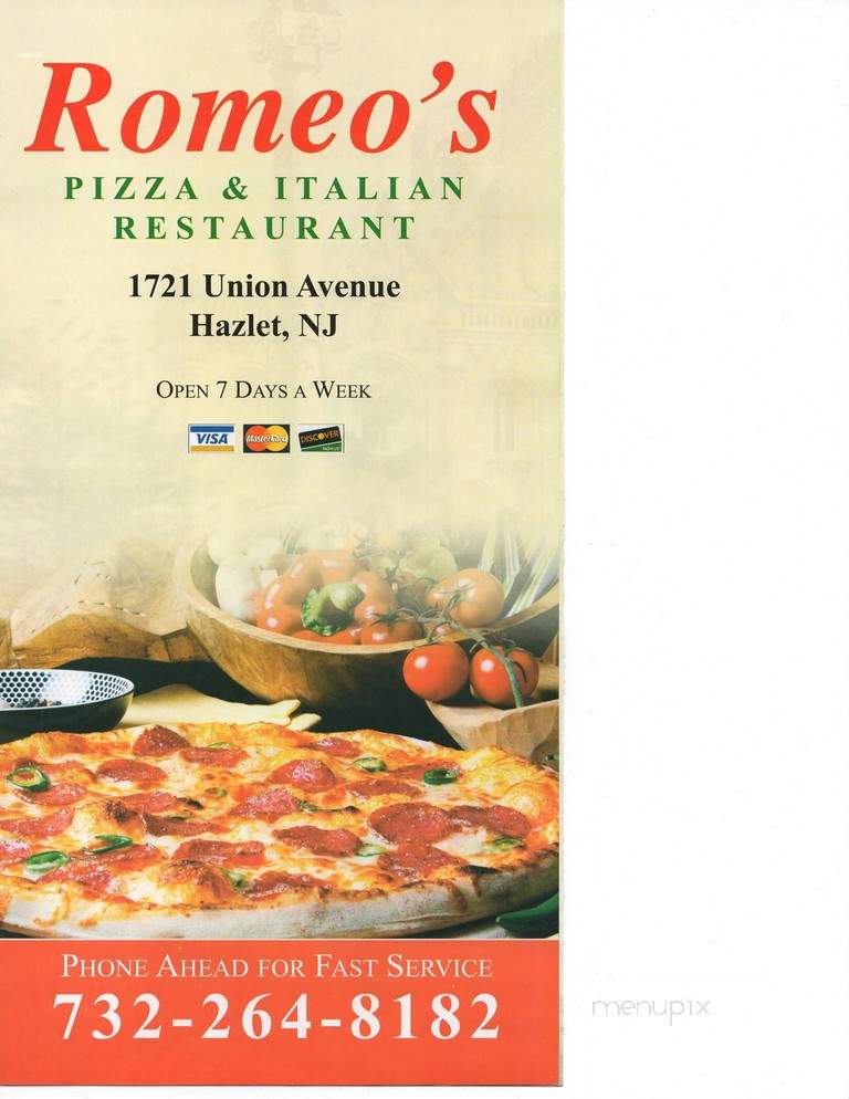 Romeo's Pizza & Restaurant - Hazlet, NJ