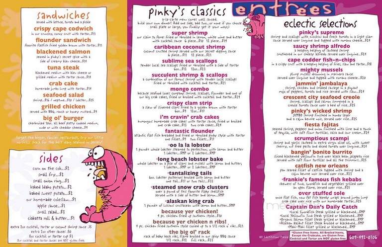 Pinky Shrimp's Seafood Co - Long Beach Township, NJ menu_pic
