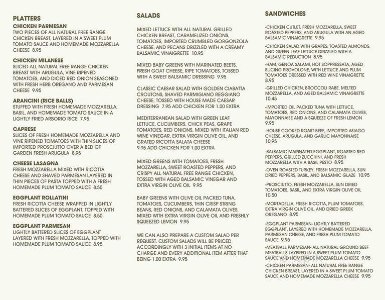 Michael's Salumeria - Lyndhurst, NJ menu_pic