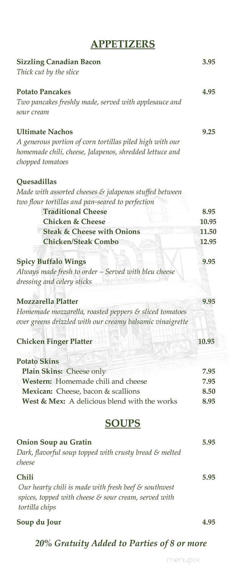 Hendricksons Restaurant - Bayonne, NJ menu_pic