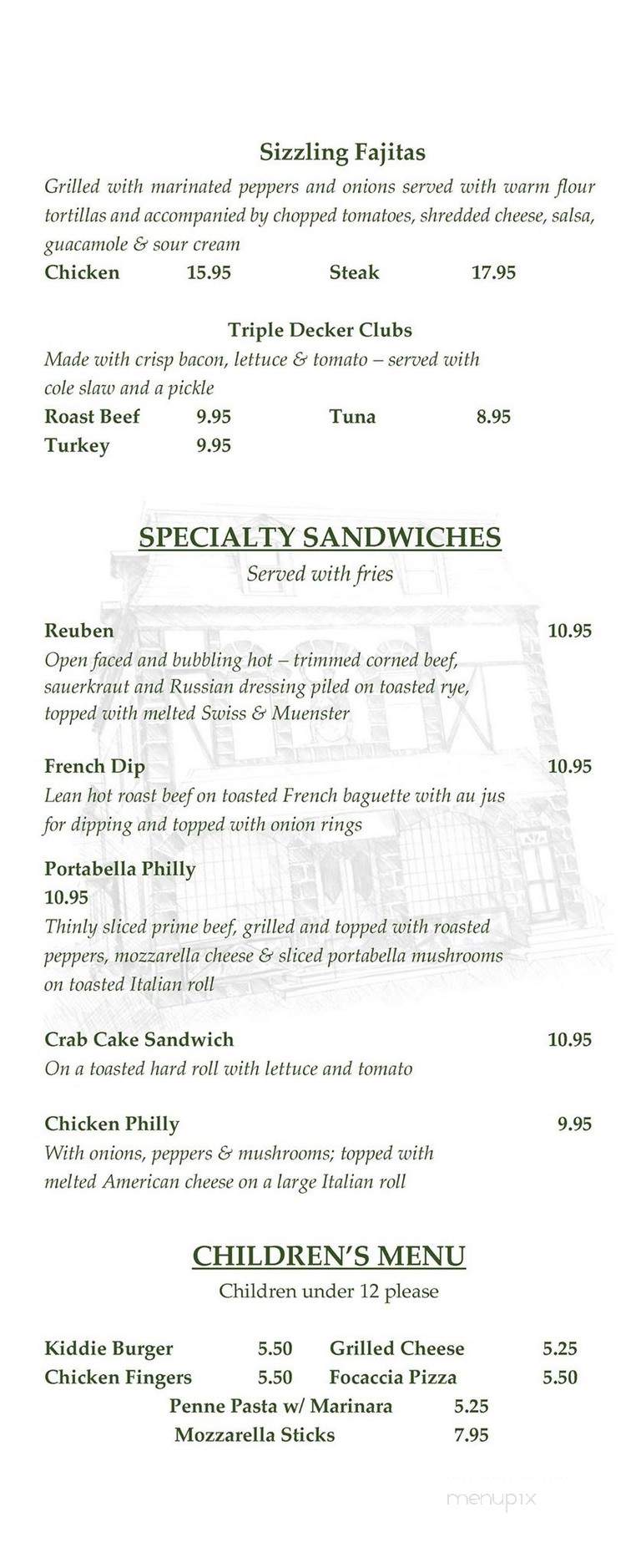 Hendricksons Restaurant - Bayonne, NJ menu_pic