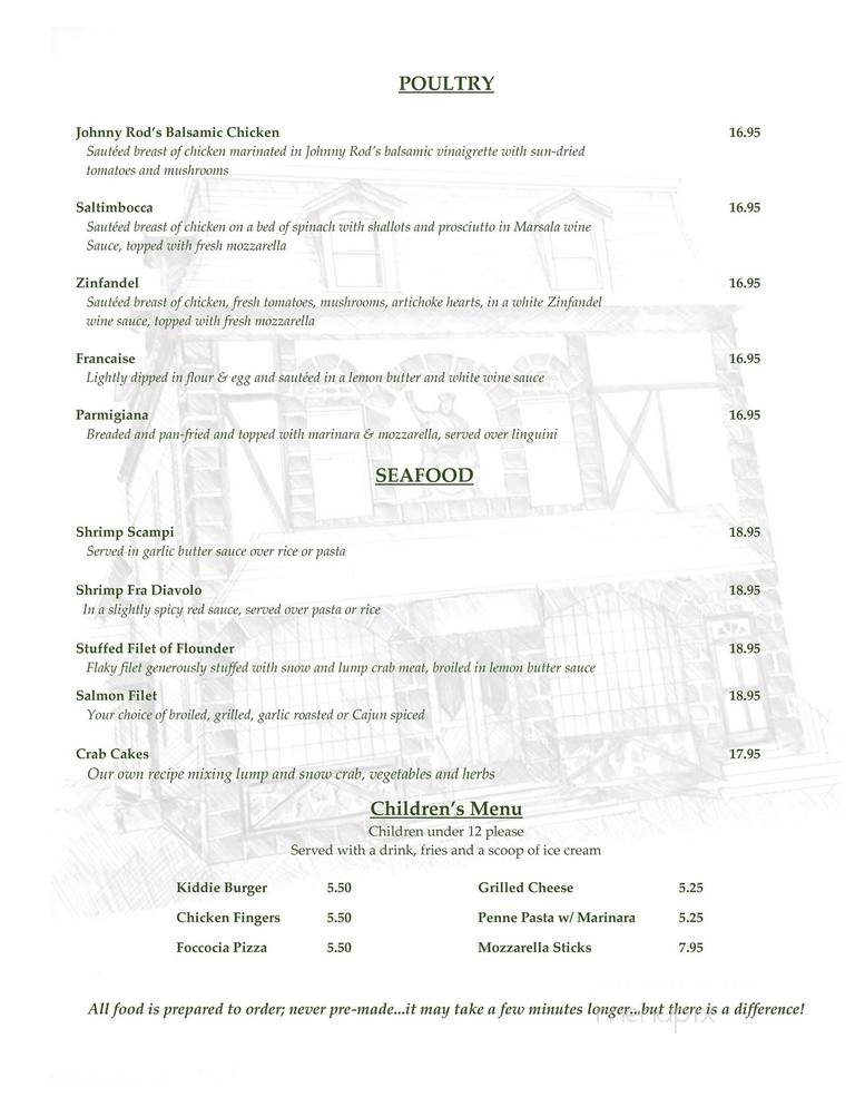 Hendricksons Restaurant - Bayonne, NJ menu_pic