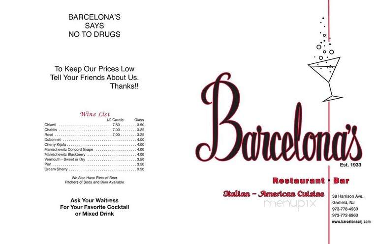 Barcelona's Of Garfield Restaurant - Garfield, NJ