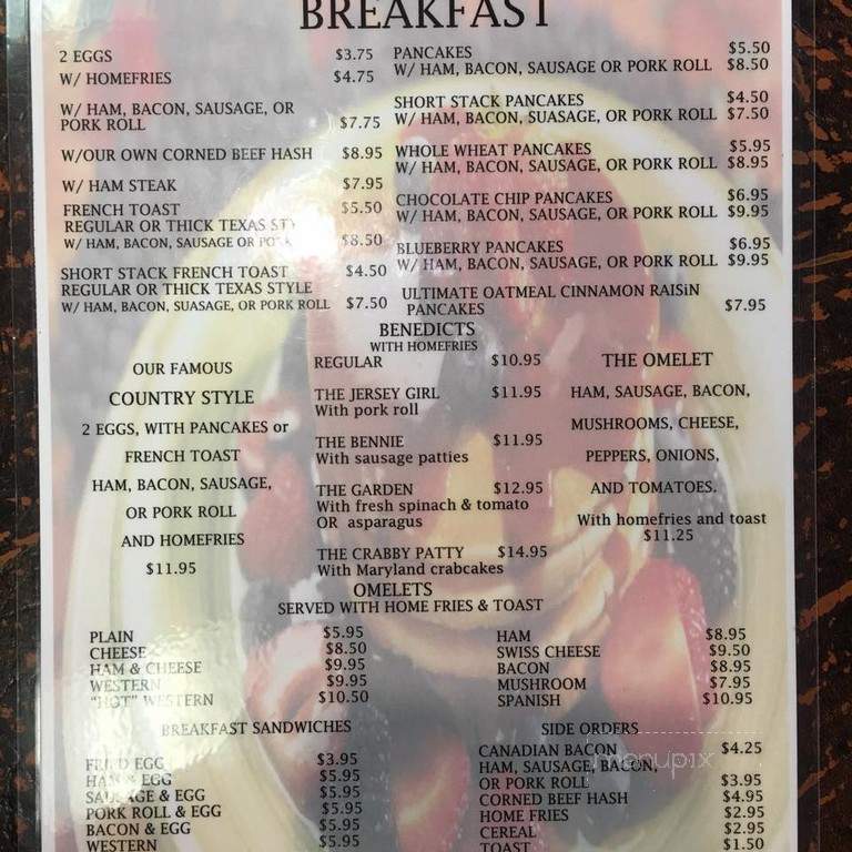 John & Elaine's Restaurant - Point Pleasant Beach, NJ menu_pic
