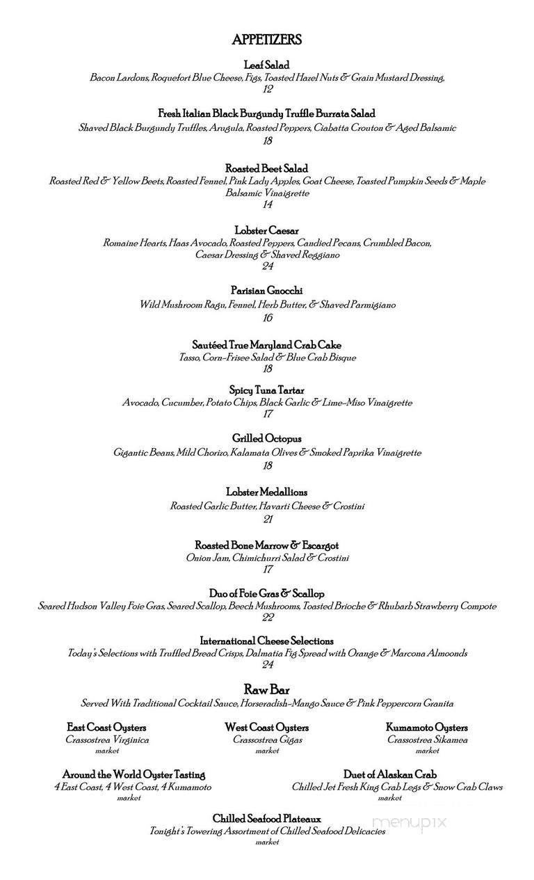 Esty Street - Park Ridge, NJ menu_pic