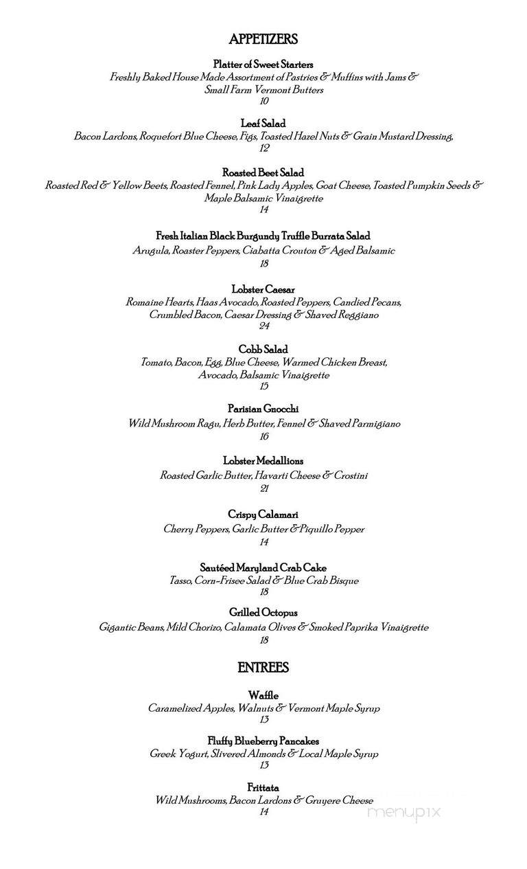 Esty Street - Park Ridge, NJ menu_pic