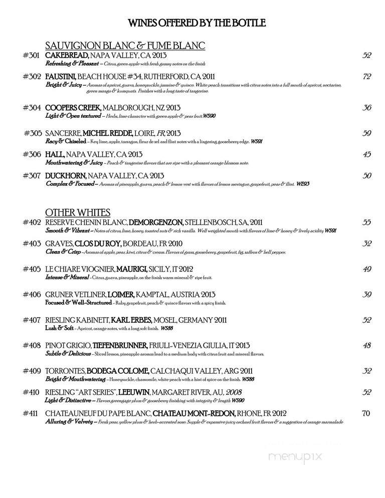 Esty Street - Park Ridge, NJ menu_pic