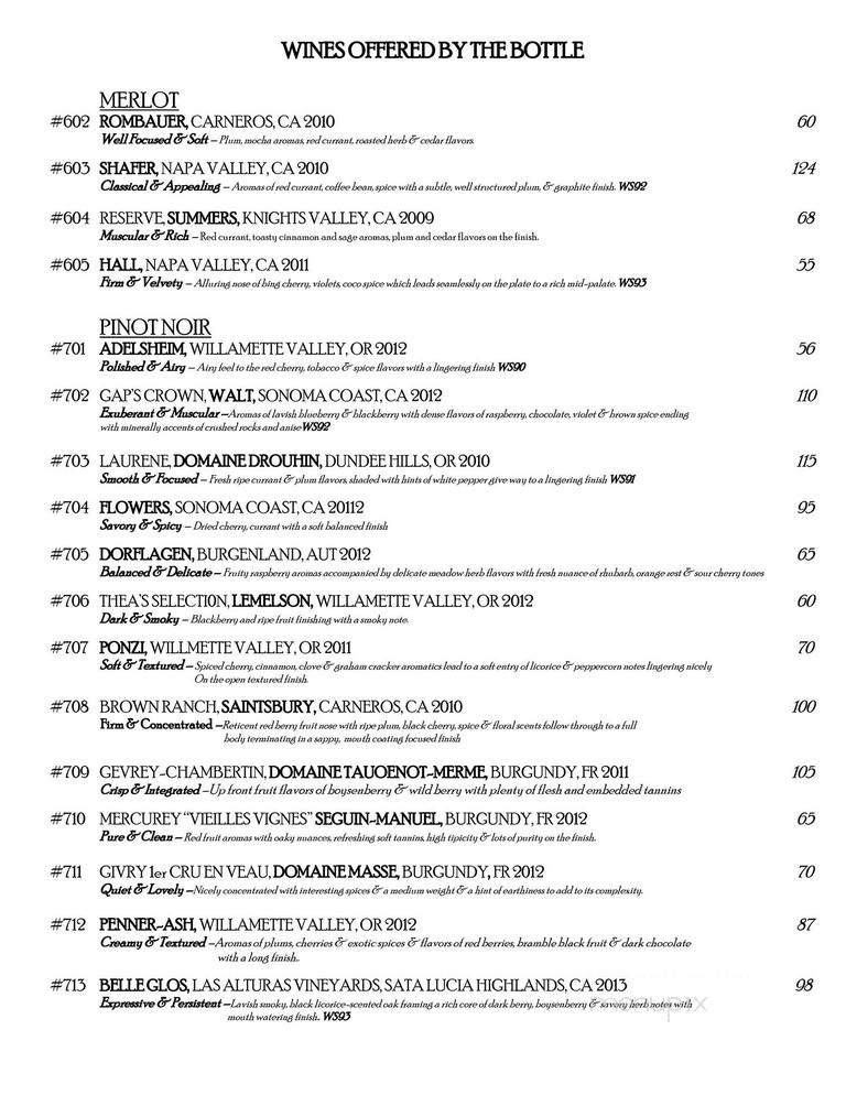 Esty Street - Park Ridge, NJ menu_pic