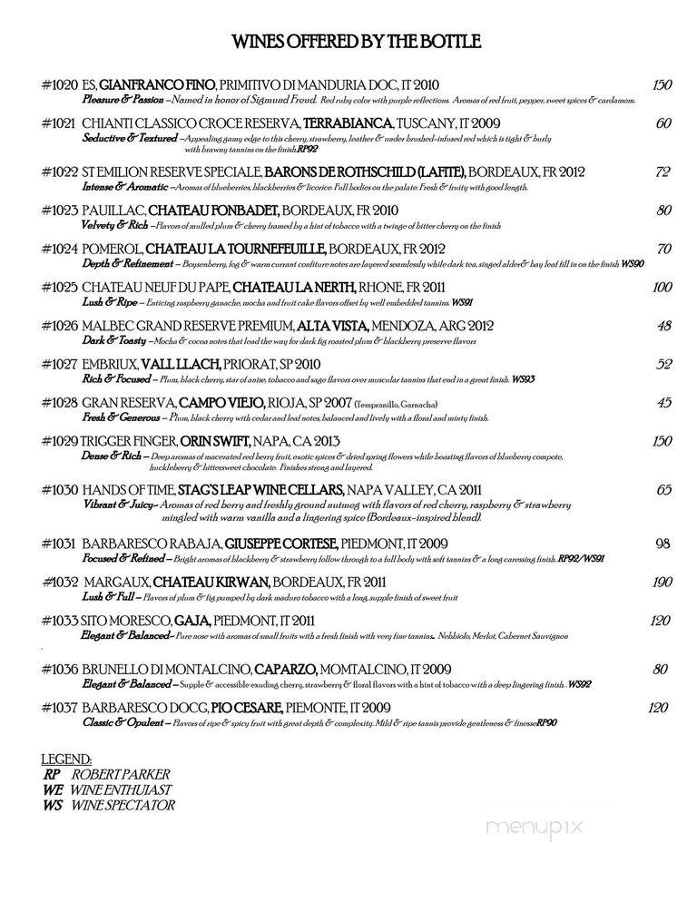 Esty Street - Park Ridge, NJ menu_pic