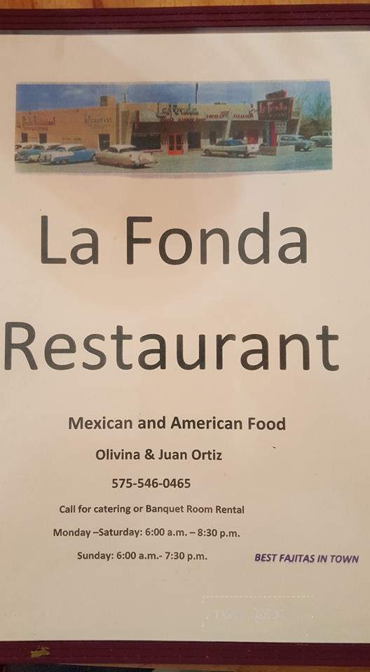 La Fonda Restaurant - Deming, NM menu_pic