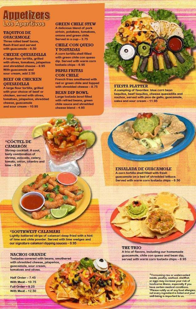 Los Cuates - Albuquerque, NM menu_pic