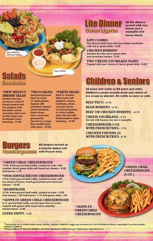 Los Cuates - Albuquerque, NM menu_pic