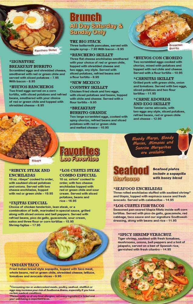 Los Cuates - Albuquerque, NM menu_pic