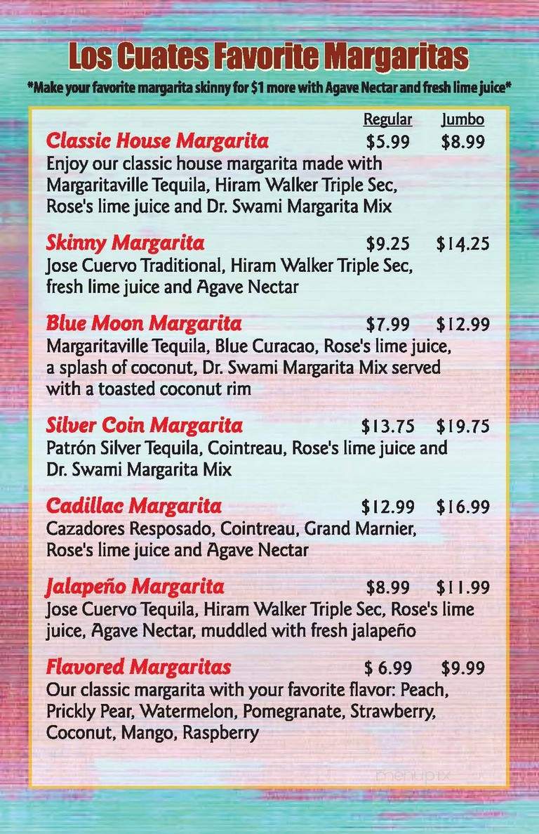 Los Cuates - Albuquerque, NM menu_pic