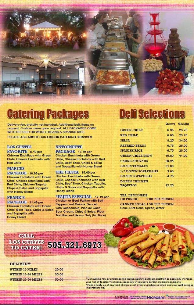 Los Cuates - Albuquerque, NM menu_pic