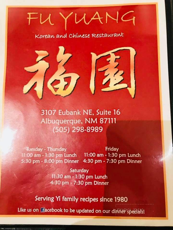 Fu Yuang Korean & Chinese - Albuquerque, NM