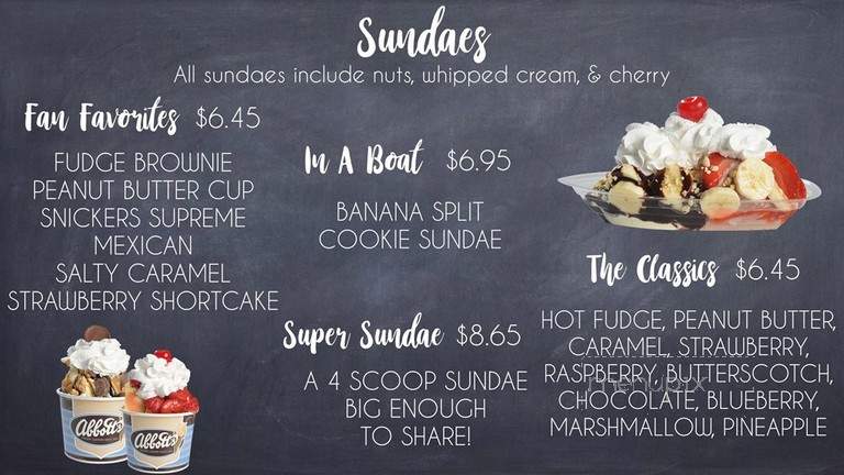 Abbotts Frozen Custard - Hilton, NY menu_pic