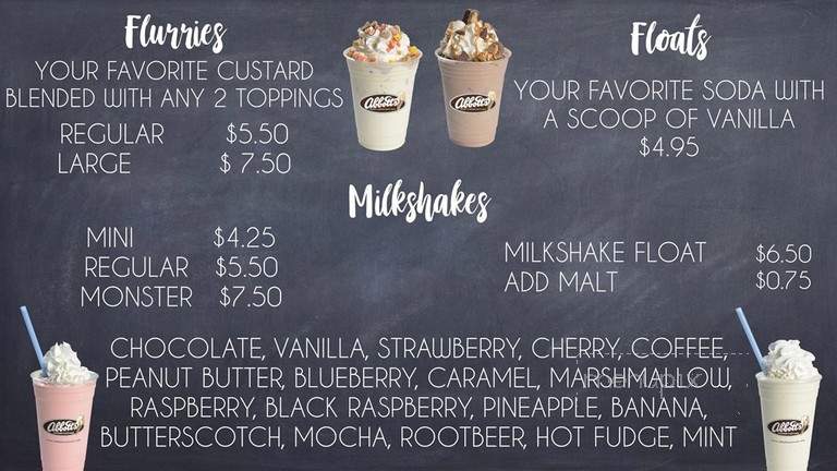 Abbotts Frozen Custard - Hilton, NY menu_pic