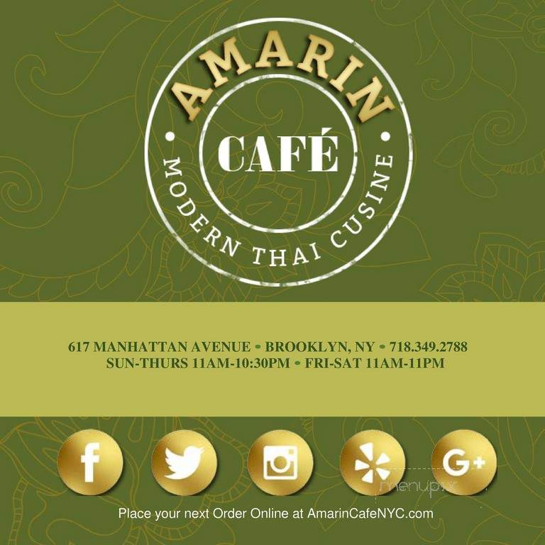 Amarin Cafe - Brooklyn, NY