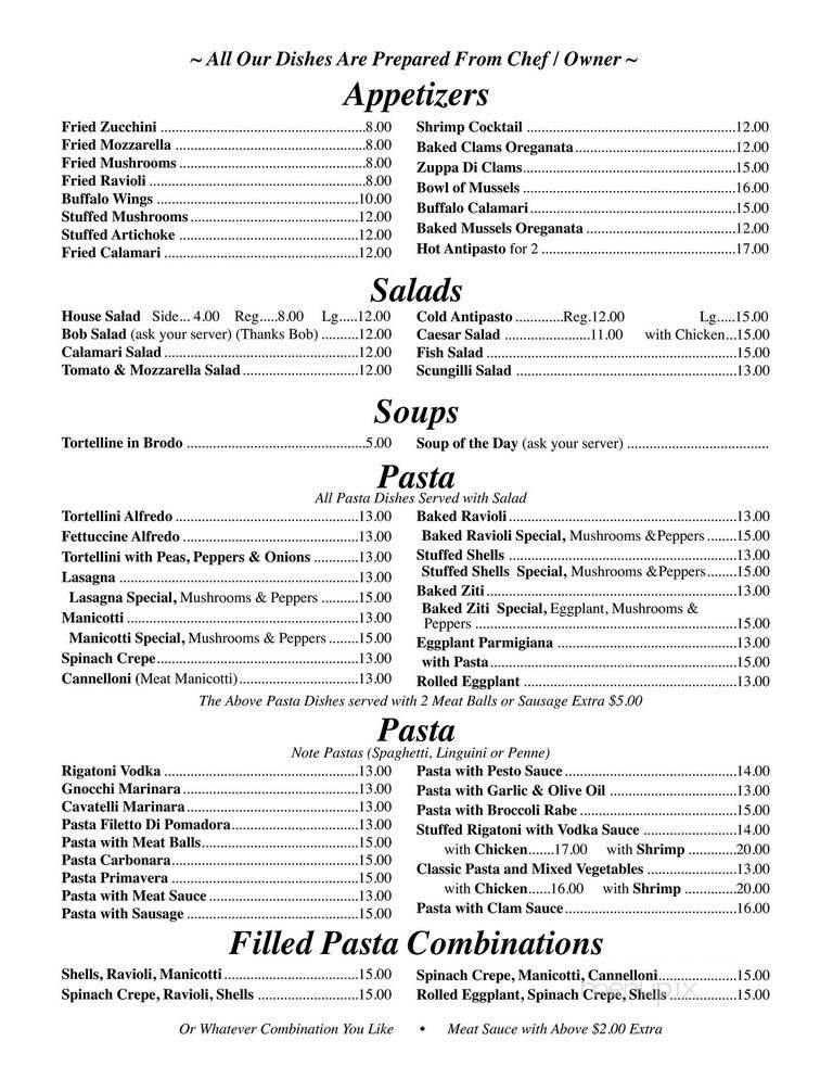 Anthony's Place - Brooklyn, NY menu_pic