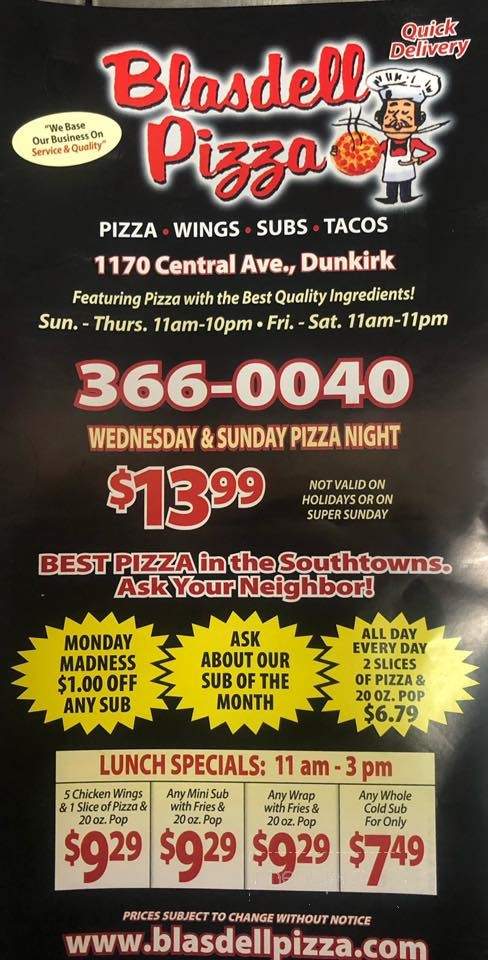 Blasdell Pizza & Subs - Blasdell, NY menu_pic