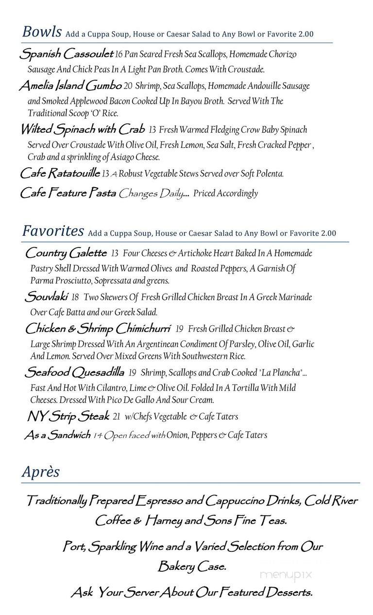Blue Moon Cafe - Saranac Lake, NY menu_pic