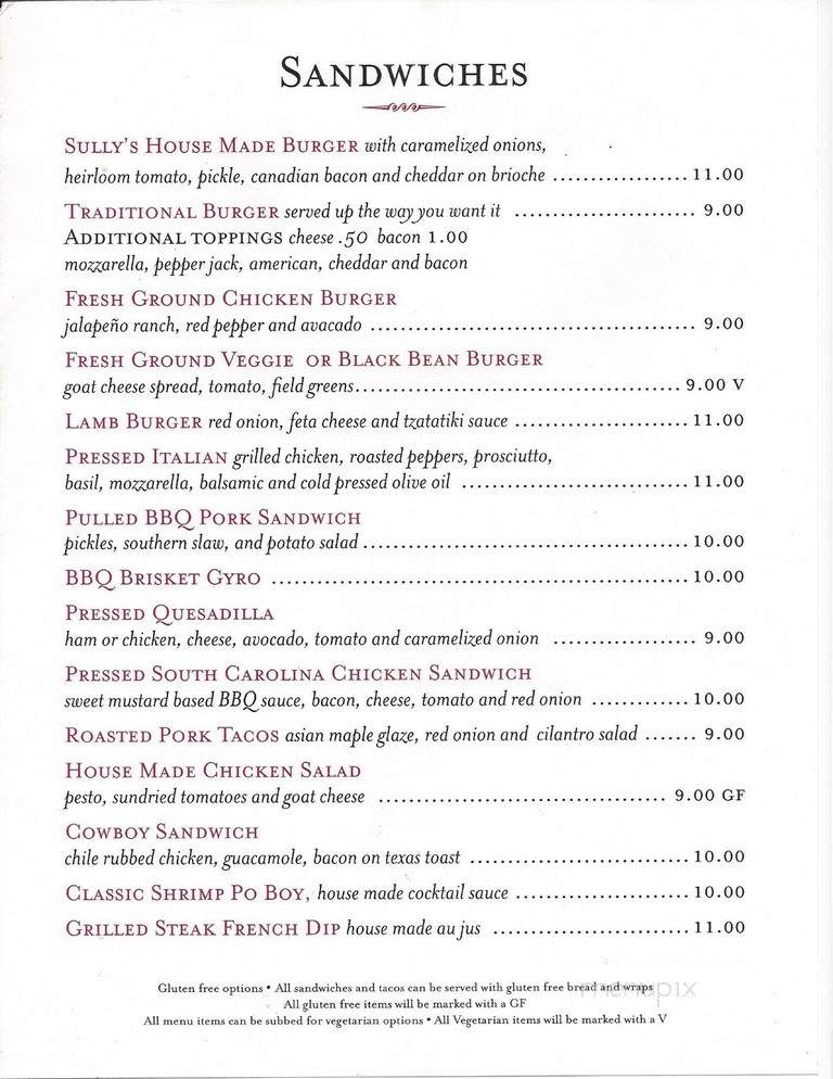 C J Sullivan's American Grill - Bayside, NY menu_pic