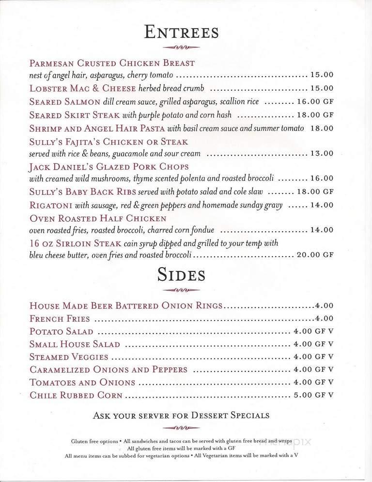 C J Sullivan's American Grill - Bayside, NY menu_pic