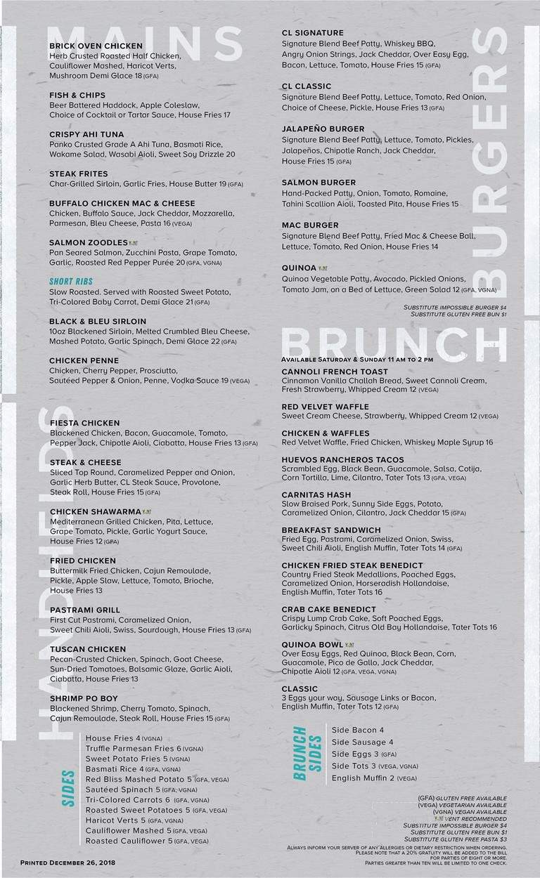 City Line Family Restaurant - New City, NY menu_pic