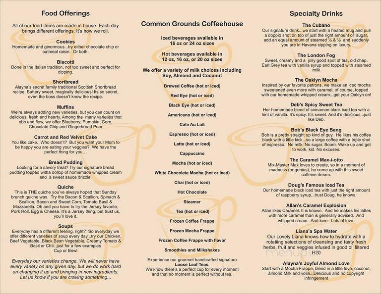 Common Ground Coffeehouse - Cazenovia, NY