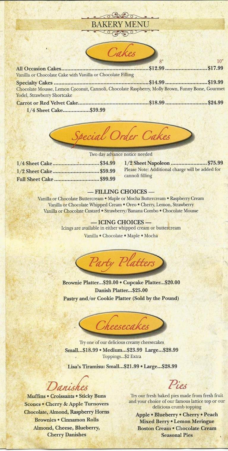 Cousin's Pizza - Wingdale, NY menu_pic