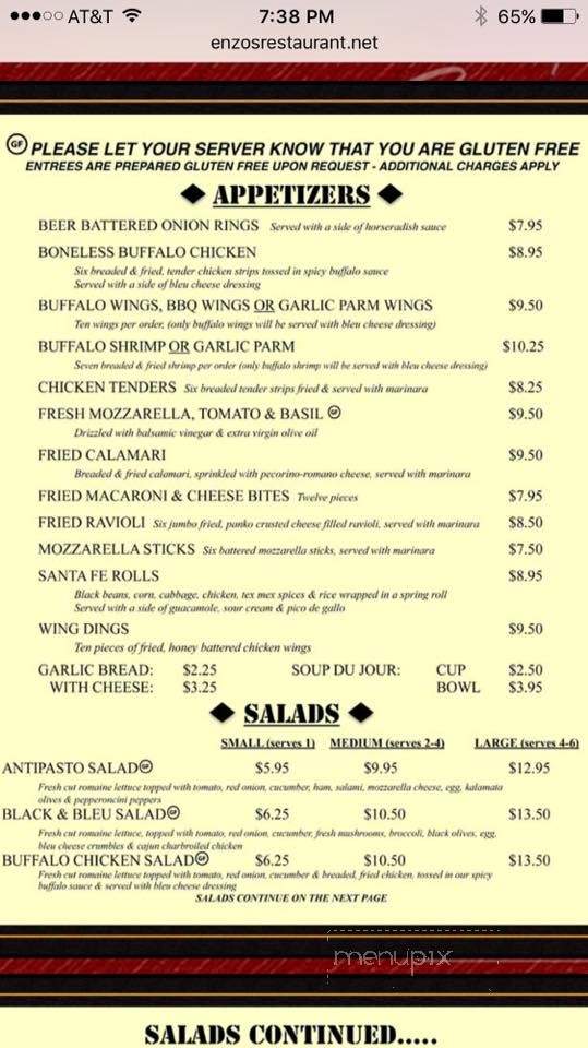 Enzo's Ristorante & Pizza - Kingston, NY