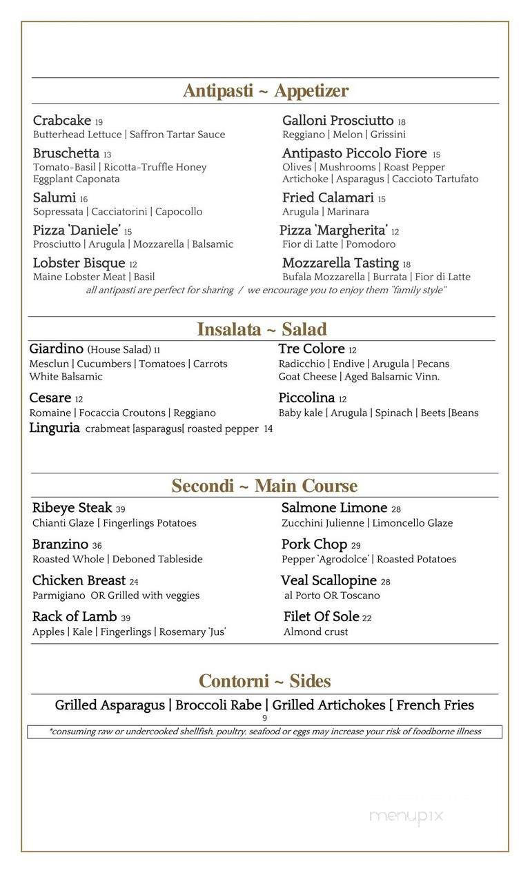 Fabio Piccolo Fiore - New York, NY menu_pic