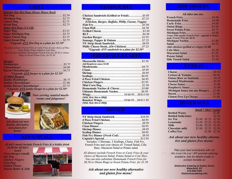 Farmers Daughters Drive-In - Saratoga Springs, NY menu_pic