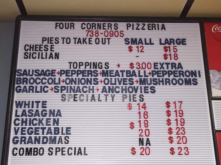 Four Corners Pizza - Pelham, NY