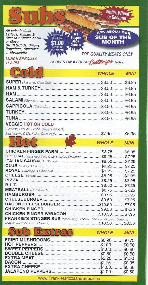 Frankie's Pizza - Lockport, NY