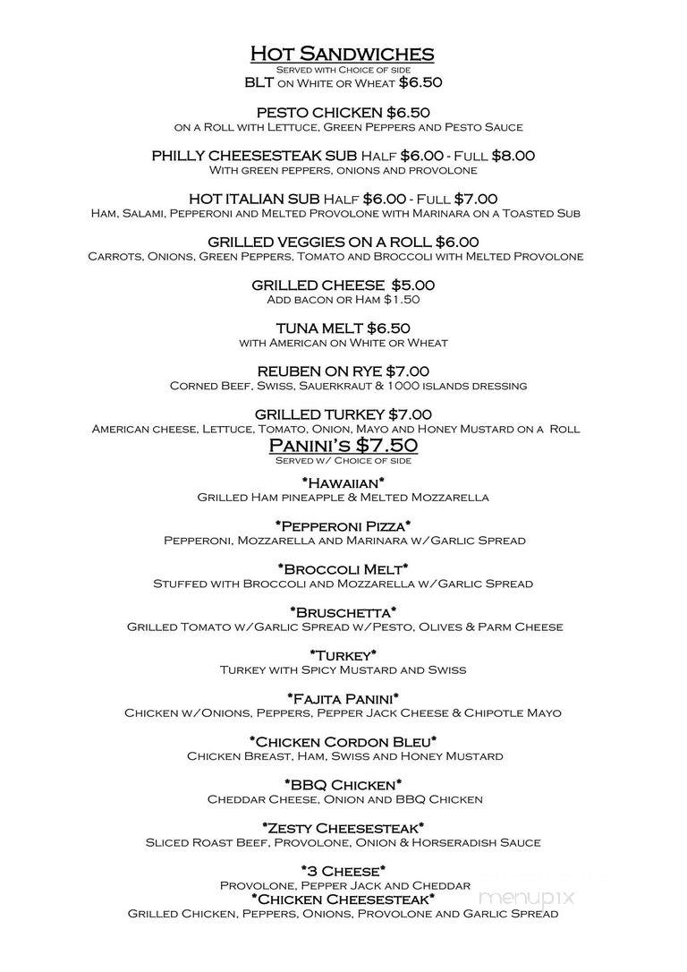 Freight House Restaurant - Ogdensburg, NY menu_pic