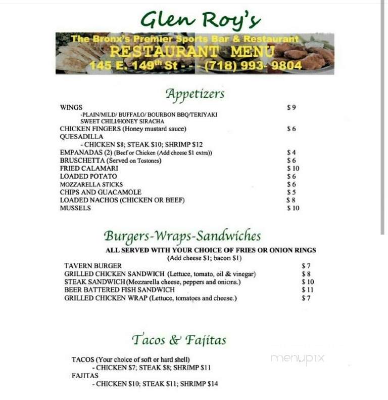 Glenroy Lunch & Tavern - Bronx, NY