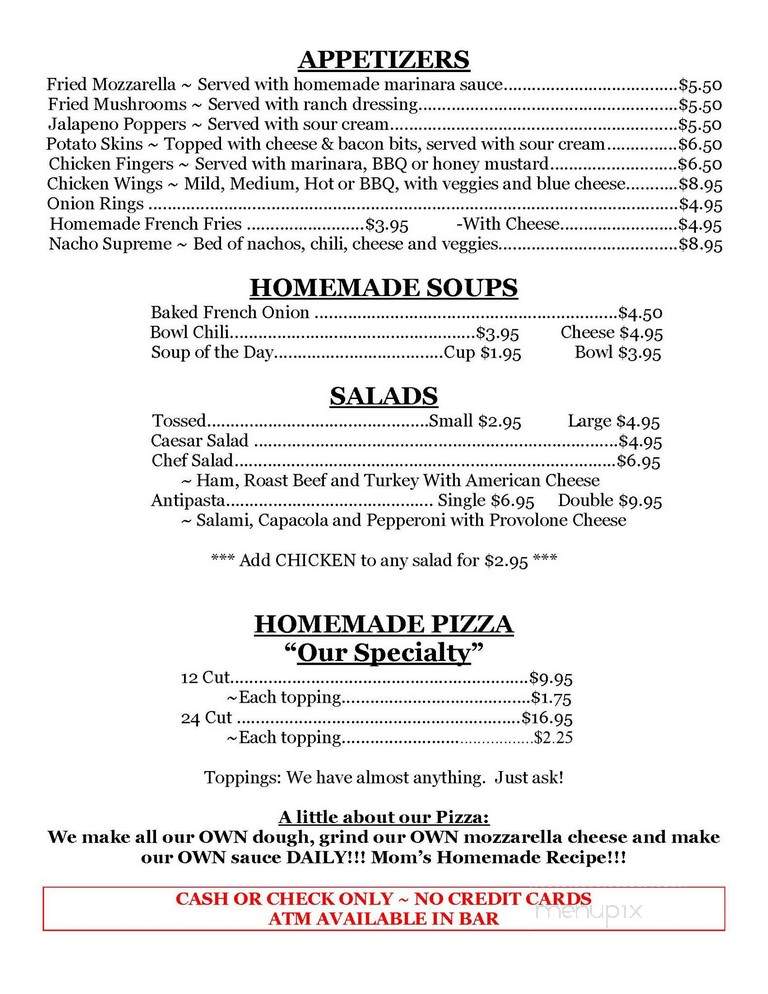Guiseppe's Pizzeria - Horseheads, NY menu_pic